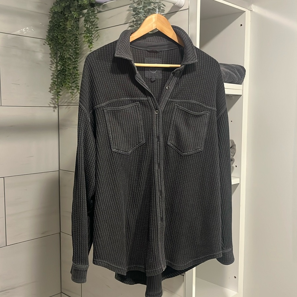 Lumberjane waffle button up